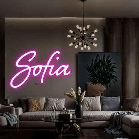 Sofia Name Neon Sign - Neon Signs Now