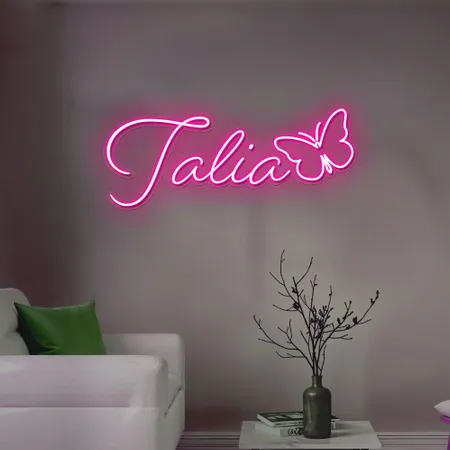 Talia Butterfly Neon Sign - Neon Signs Now