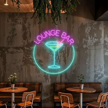 Martini Lounge Bar Neon Sign - Neon Signs Now