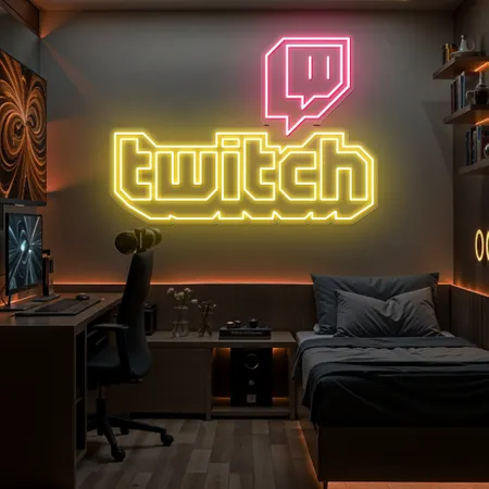 Twitch Bold Glow Neon Sign - Neon Signs Now