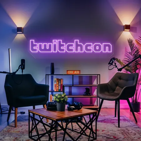 TwitchCon Gamer Lounge Neon Sign - Neon Signs Now