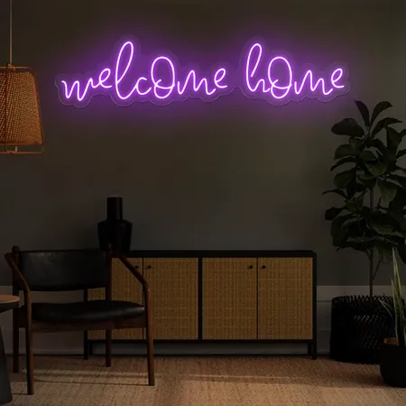 Welcome Home Neon Sign - Neon Signs Now
