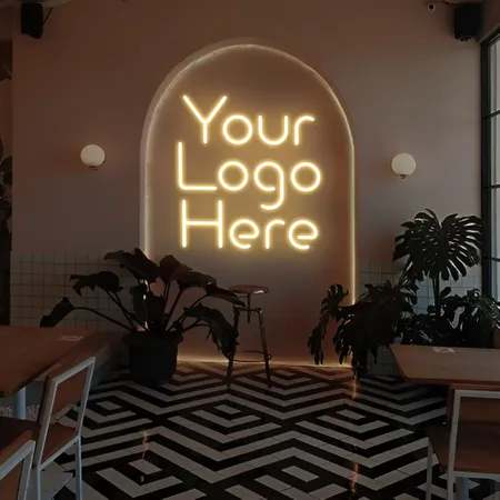 Yellow Logo Neon Sign - Neon Signs Now