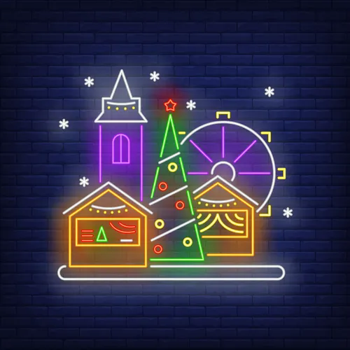 Christmas Fun Fair Neon Sign - Neon Signs Now