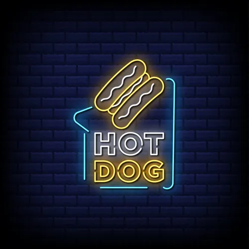 Hot Dog Neon Sign - Neon Signs Now