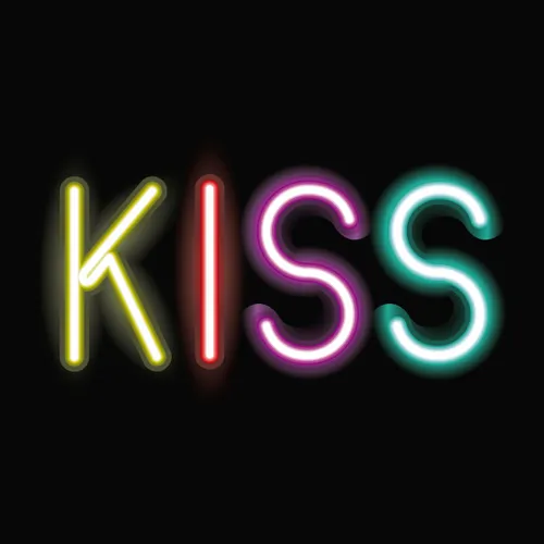 Kiss Neon Sign