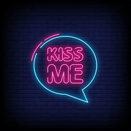 Kiss Me Neon Sign - Neon Signs Now
