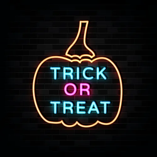 Pumpin Trick or Treat Neon Sign - Neon Signs Now