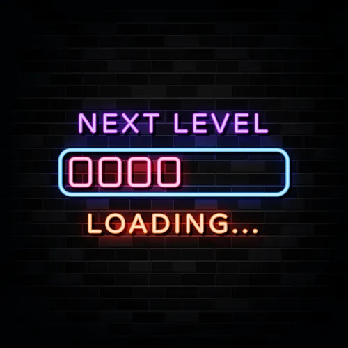 Next Level Neon Sign - Neon Signs Now