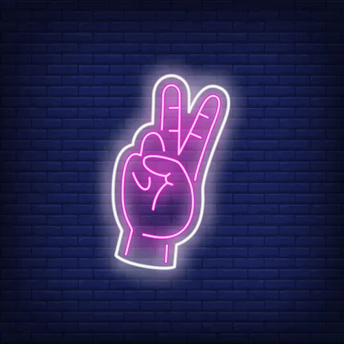 Peace Neon Sign - Neon Signs Now