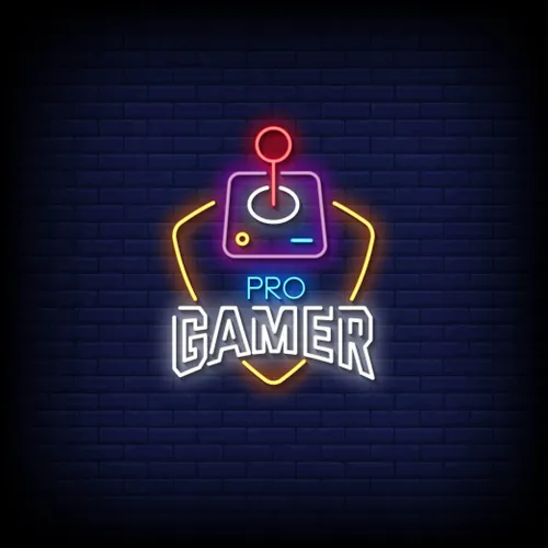 Pro Gamer Joystick Neon Sign - Neon Signs Now