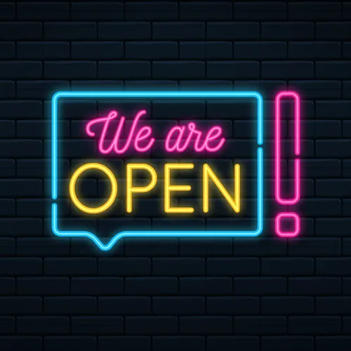 We Are Open Neon Sign - Neon Signs Now