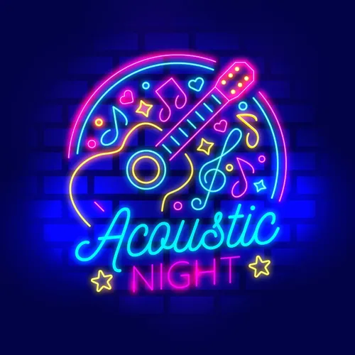 Acoustic Night Party Neon Sign - Neon Signs Now