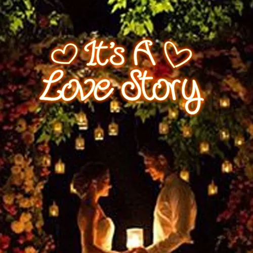 It's A Love Story Neon Sign - Neon Signs Now