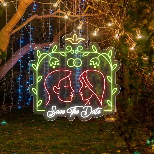 Save The Date Neon Sign - Neon Signs Now