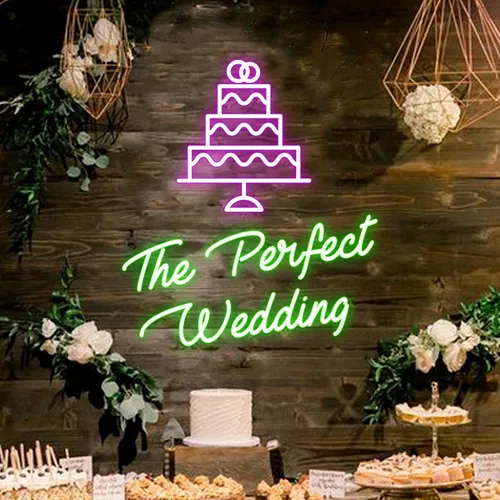 The Perfect Wedding Neon Sign - Neon Signs Now