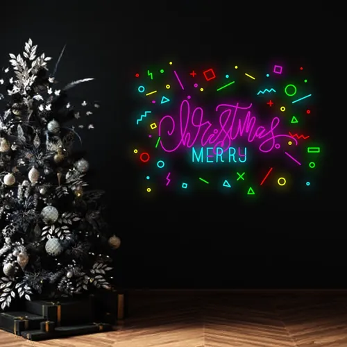 Christmas Merry Neon Sign - Neon Signs Now