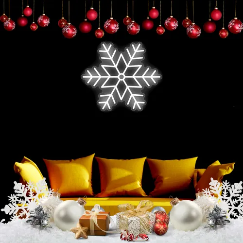 Snowflakes Neon Sign - Neon Signs Now