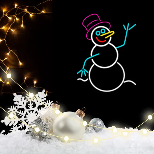 Frosty The Snowman Neon Sign - Neon Signs Now