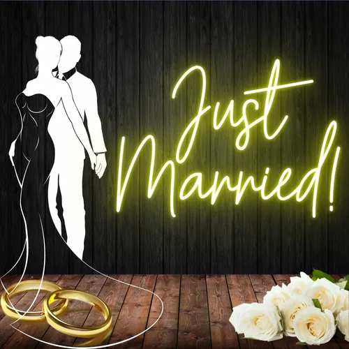Just Married! Neon Sign - Neon Signs Now