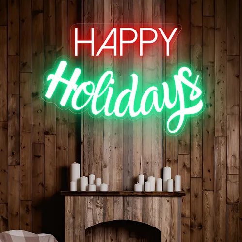 Happy Holidays Neon Sign - Neon Signs Now