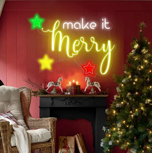 Make it Merry Neon Sign - Neon Signs Now