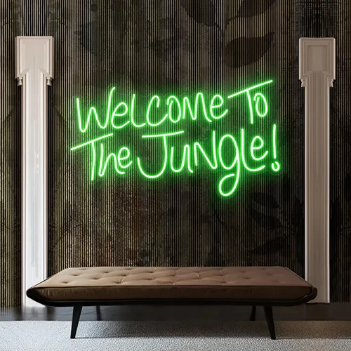 Welcome To The Jungle' Neon Signs
