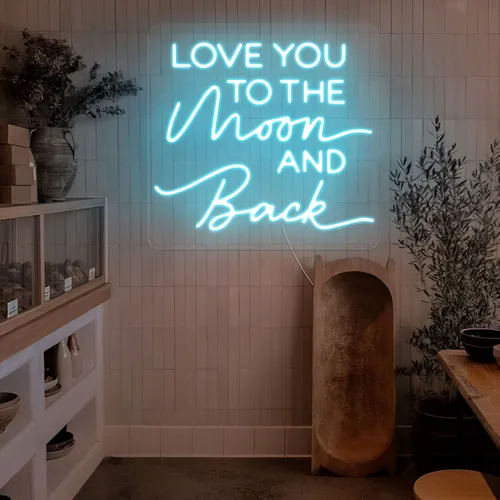 Custom 'I Love You To The Moon And Back' Neon Signs
