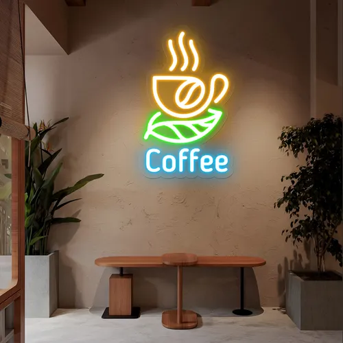 Glow Coffee Mug Neon Sign