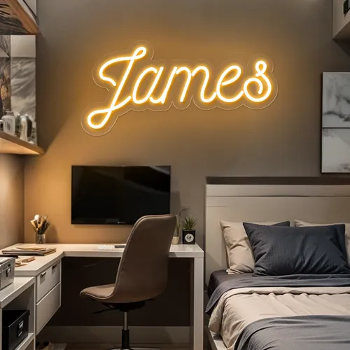 James Neon Sign