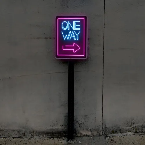 One Way Neon Sign - Neon Signs Now
