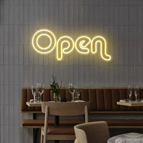 Bright Open Neon Sign