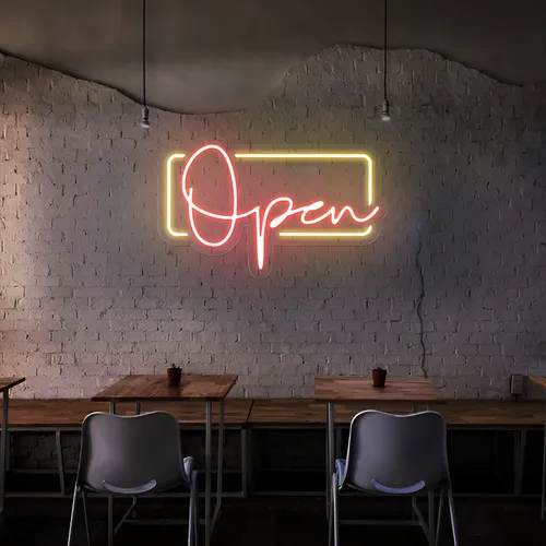 Modern Open Neon Sign