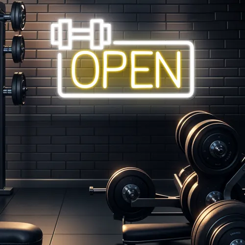Bold Open Neon Sign