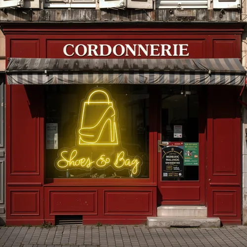 Shoe Bag Window Neon Sign - Neon Signs Now