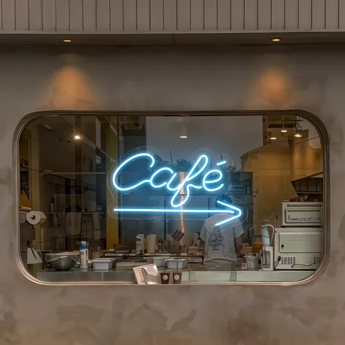 Cafe Window Neon Sign - Neon Signs Now