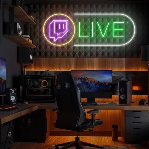 Twitch Live Streaming Neon Sign - Neon Signs Now