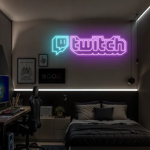 Twitch Streaming Setup Neon Sign