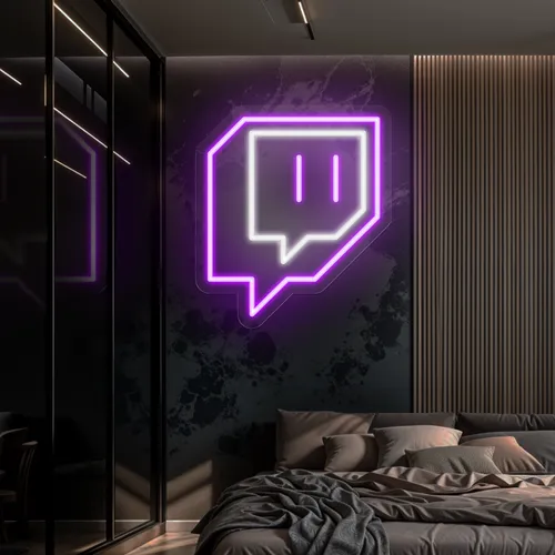 Twitch Logo Wall Neon Sign
