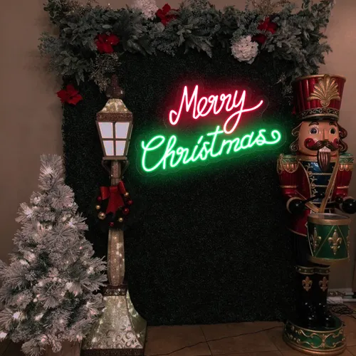 Merry Christmas Script Neon Sign - Neon Signs Now