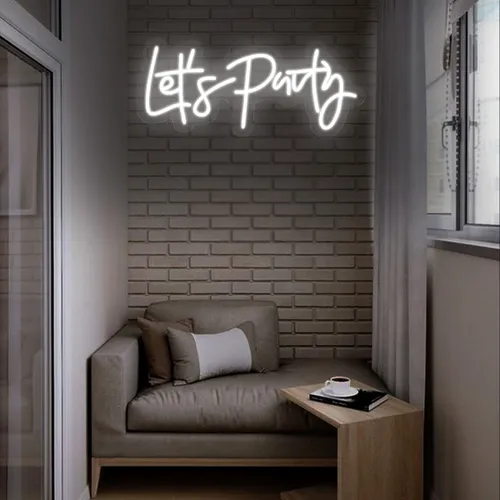 Mini Lets Party Neon sign