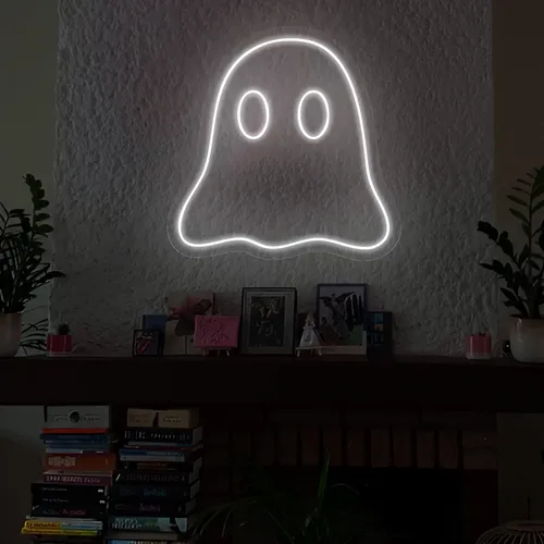 Mini Ghost Neon Sign - Neon Signs Now