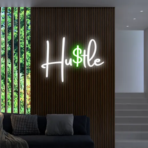 Custom Hustle Neon Signs