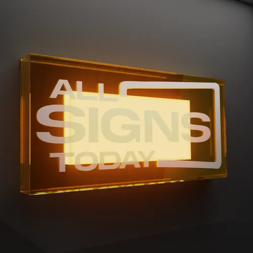 Full Lit Acrylic Box - Neon Signs Now