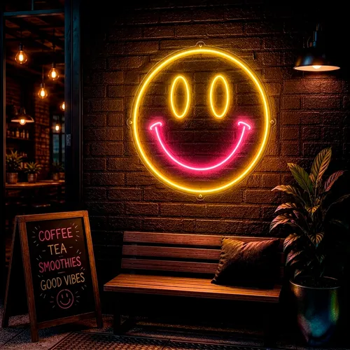 Custom Smiley Face Neon Signs