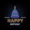 Cutie Cakie Happy Birthday Neon Sign - Neon Signs Now
