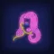 Girl with Pink Hair Neon Sign - Neon Signs Now