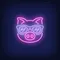Cute Cartoon Pink Pig Sunglasses Neon Sign - Neon Signs Now