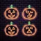 Orange Pumpkin Neon Sign - Neon Signs Now