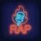 Rap Microphone Flame Neon Sign - Neon Signs Now